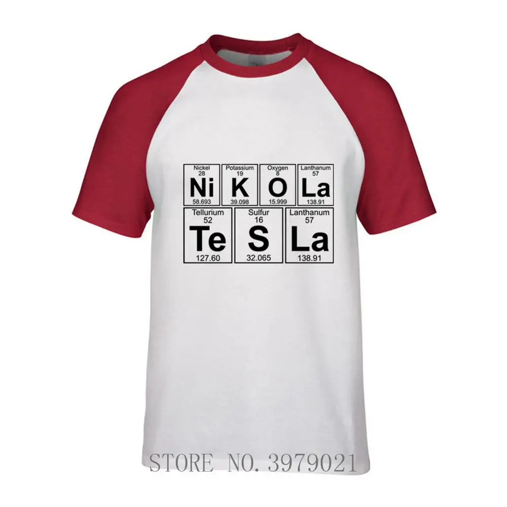 Никель кадмиевый аккумулятор K о ла S Slim Fit Футболка Подростковая Nikola Tesla забавная