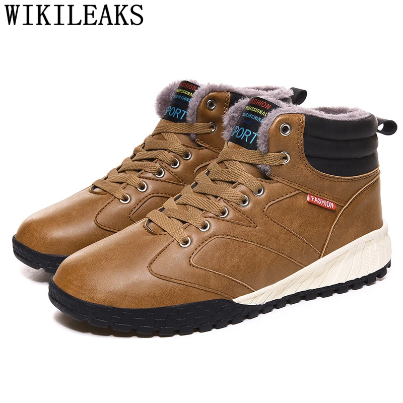 

Leather Boots Men Ankle Boots Men Snow Boots Winter Shoes Men Shoes Heren Schoenen Chaussure Hiver Homme Heren Laarzen Sapato
