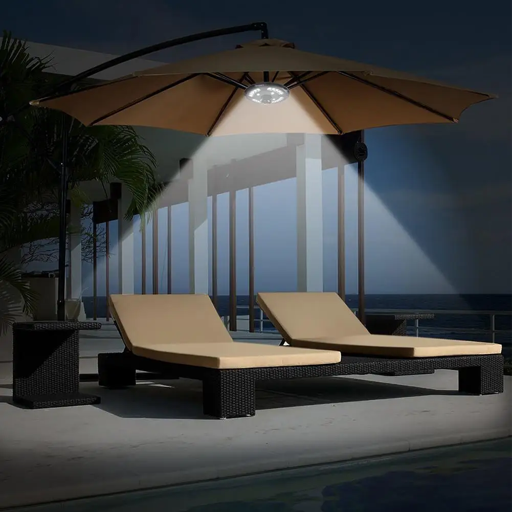 

USB Outdoor Tent Camping LED Lights Umbrella Light Lightweight Parasol 20+4 Led Cordless Umbrella Pole Light For Lantern Beach