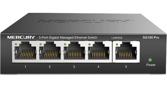 MERCURY 5*10/100/1000 Мбит/с (1 Гбит/с) RJ45 порты полный гигабитный Интеллектуальный