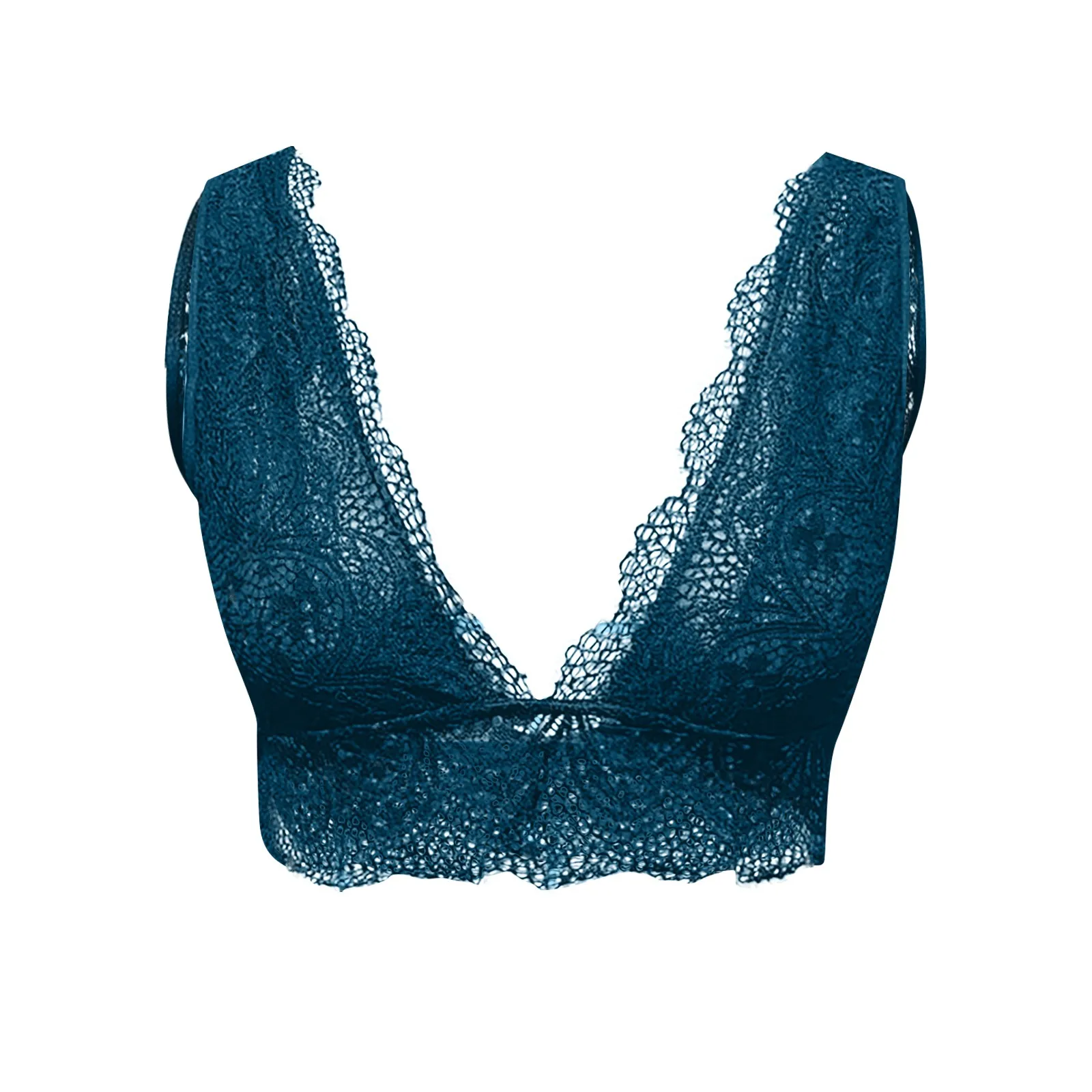 Женский сексуальный кружевной бюстгальтер с красивой спинкой однотонное