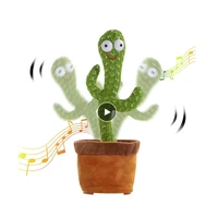 dancing cactus electronic plush toy soft plush doll babies cactus can sing and dance voice interactive bled stark toys