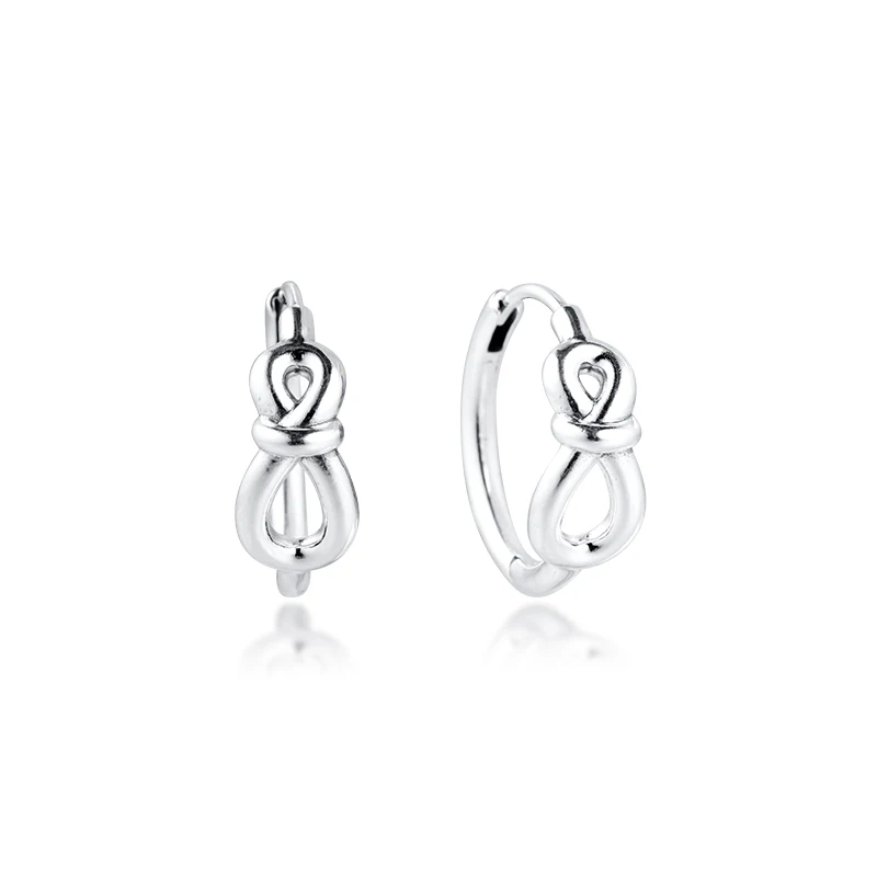 GPY Earrings for Women Infinity Knot Hoop Earring Pendientes Kolczyki Earings Aretes Brincos 925 sterling silver Fashion Jewelry