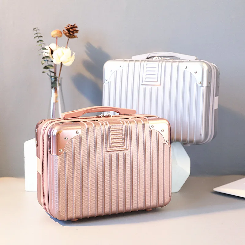 

Travel Suitcase Mini 14 Inch Makeup Box Light and Portable Travel Cute Trunk Breathable Waterproof Wear-Resistant Anti-Theft