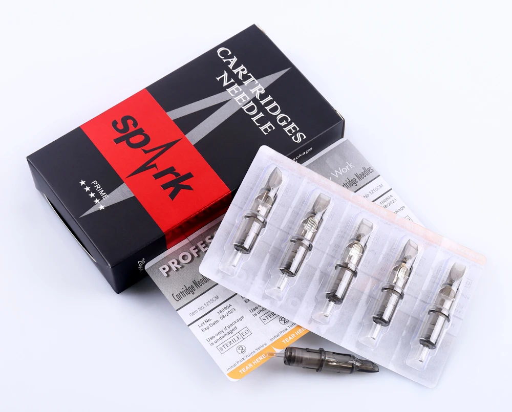 10 шт. девочек на вечеринки, цветок Детские SPARKCARTRIDG стерильные одноразовые для татуировок картридж иглы инструменты Большая винная бутылка(0,35 мм игла) 1205/07/09/11/13/15RM