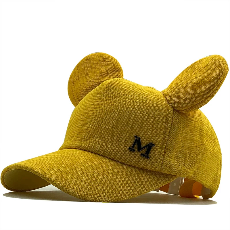 Бейсболка с милыми кошачьими ушками розовая стандартная бейсболка летние шапки