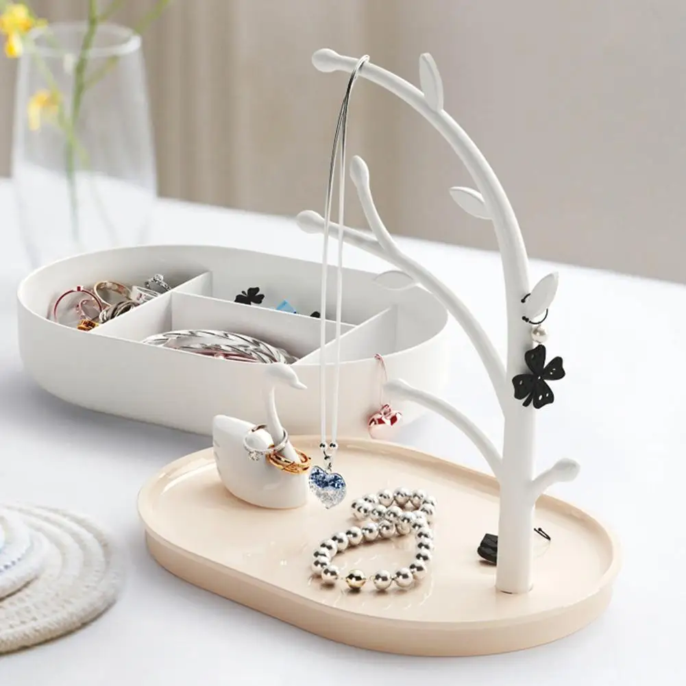 

Swan Lake Jewelry Organizer Ring Earring Necklace Dispaly Holder Storage Box jewelry display card бирки для ручной работы 2020