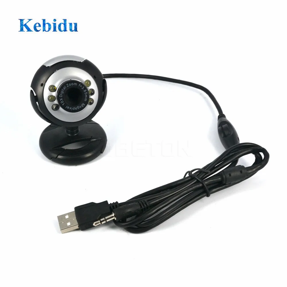 USB камера kebidu 30 М HD с микрофоном мегапиксельная веб 6 светодиодный микрофон для ПК