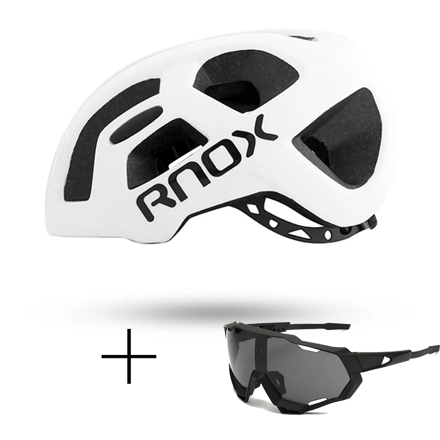 RNOX Сверхлегкий мужской велосипедный шлем восьмиугольный черный mtb Горный шоссейный велосипедный шлем для женщин для взрослых 55-61 см оборудование для гоночного велосипеда - Цвет: colour 1