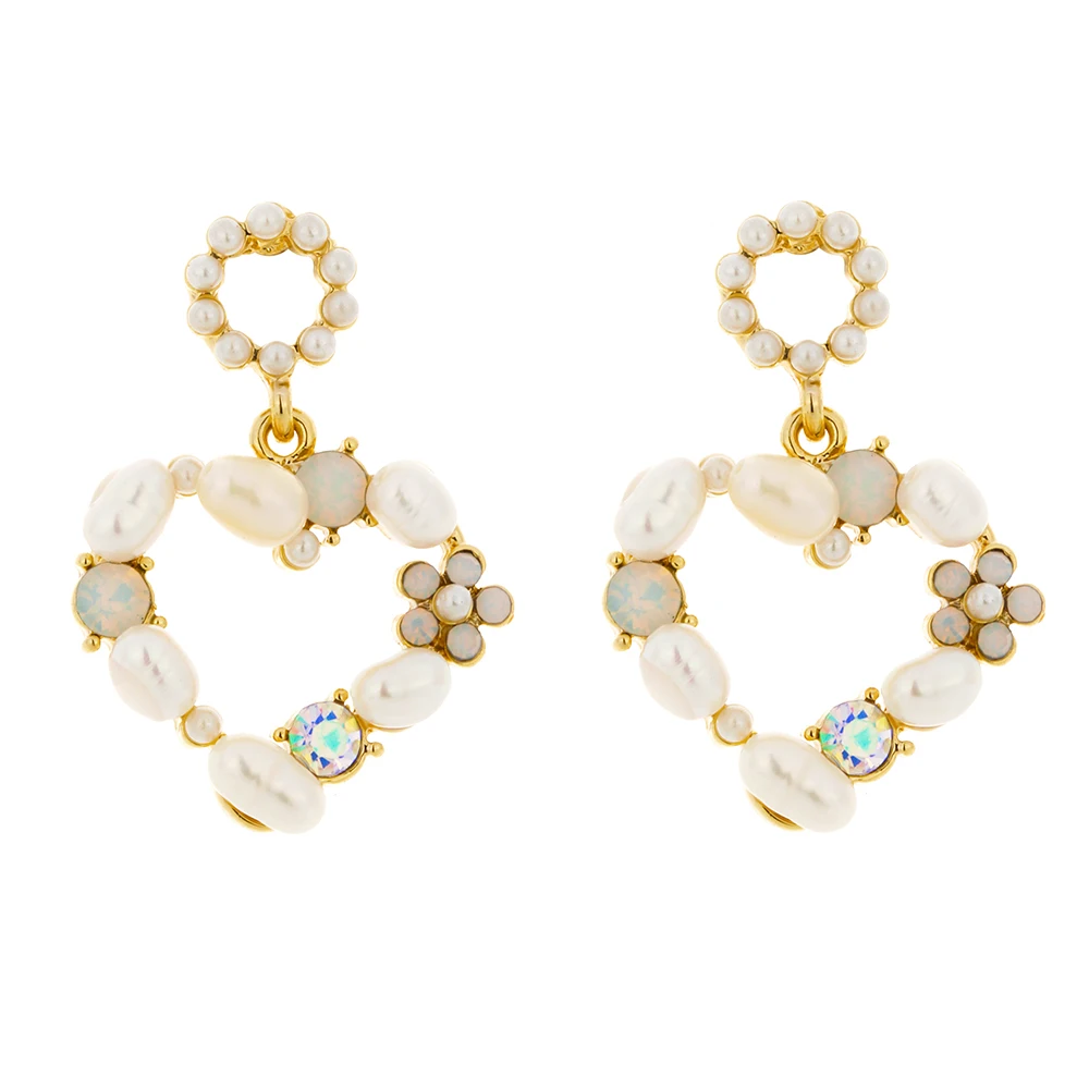 Yhpup милые романтические геометрические висячие серьги в форме сердца с