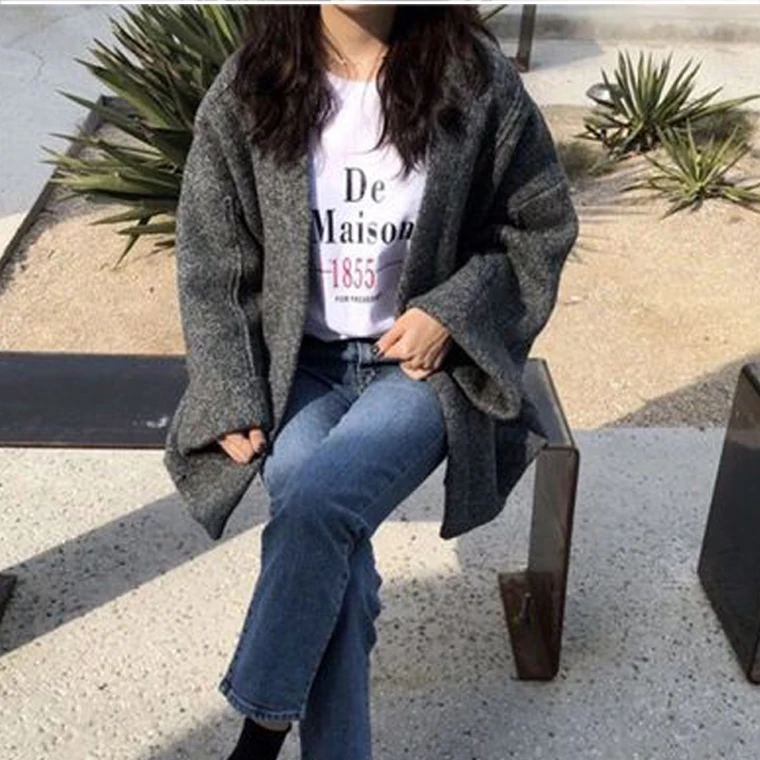 Модный вязаный свитер на осень и зиму женские кардиганы с длинным рукавом