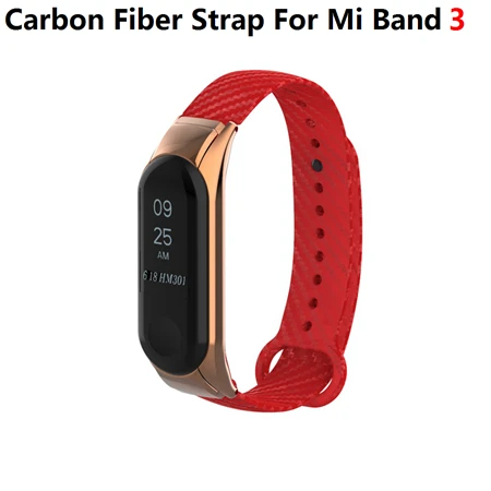 Цветной силиконовый ремешок mi Band 4 3 для mi Band 4 3 браслет из углеродного волокна для Xiaomi mi band 4 удлиненный спортивный ремешок mi Band 2 - Цвет: For Miband 3