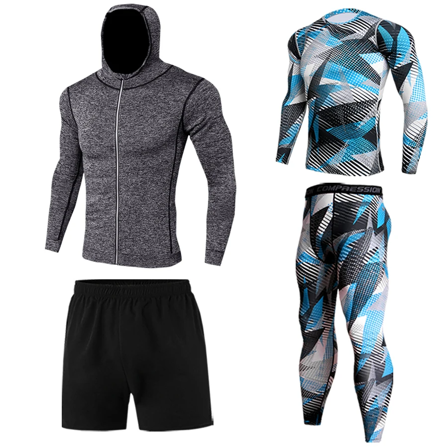 Gym fitness sportswear compression men's sportswear quick-drying running clothes high-quality clothes jogging training clothes