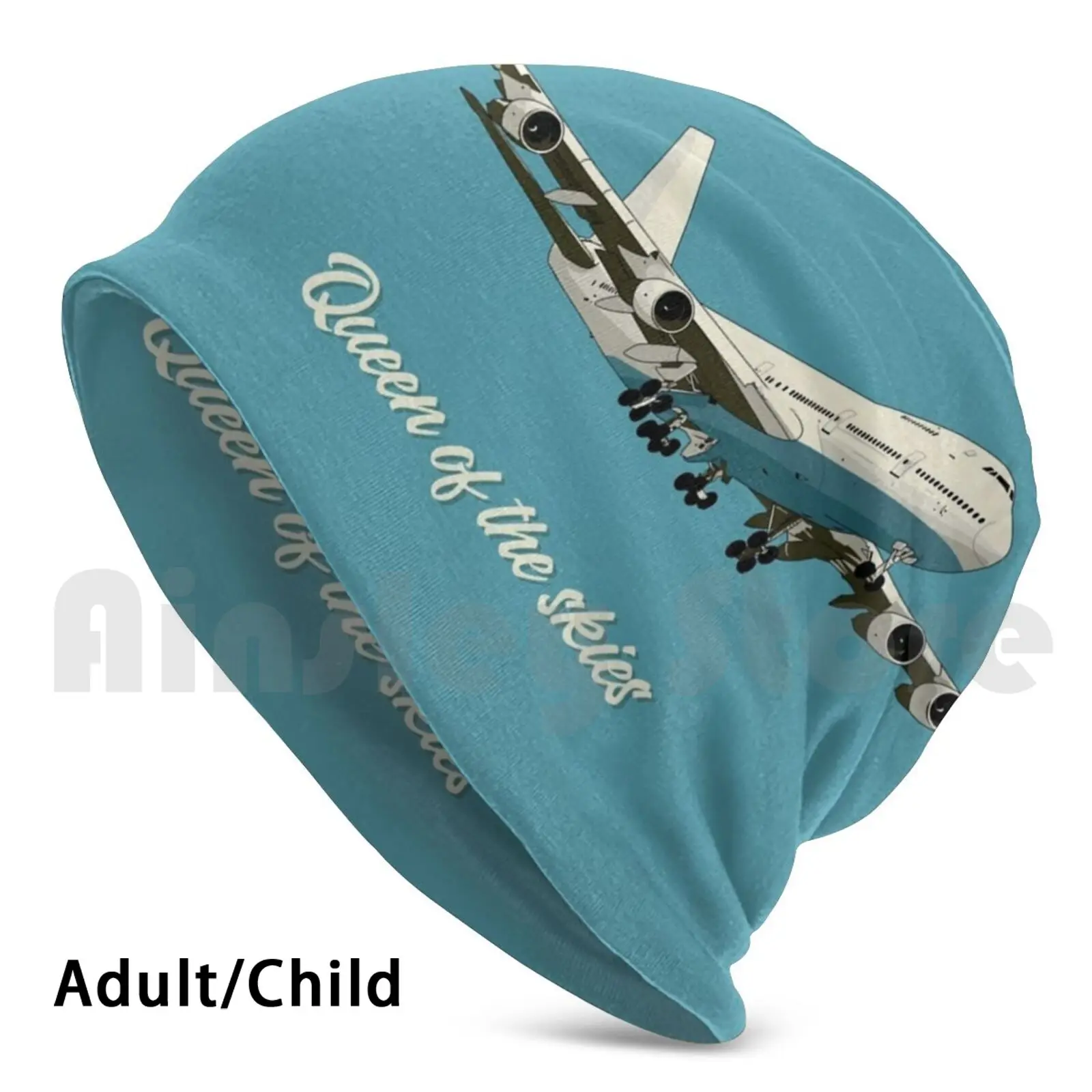 

Queen Of The Skies Boeing 747 Beanies Pullover Cap Comfortable Boeing B747 Boeing 747 747 Airplane Aesthetic Airport