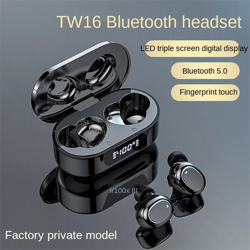 

CLARO Digital Display Bluetoth Headset TW16 Wireless Headphones Sport Earbuds Mini Waterproof Fone De Ouvido For Mobile Phone