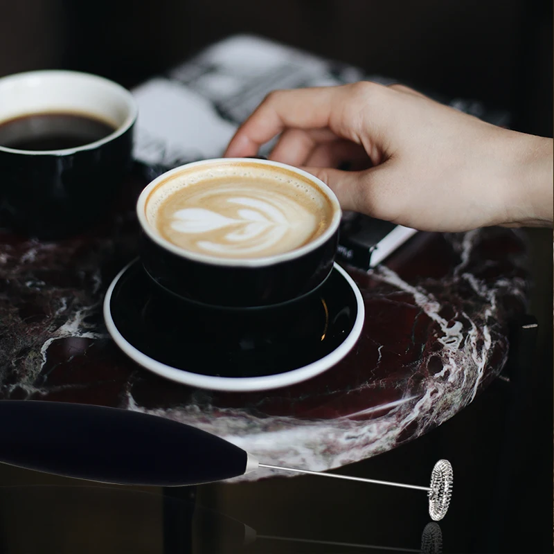 

Electric Milks Whisk Black Mini Home Whisk Lightweight Coffee Kitchen And Office Electric Whisk Jhp-best