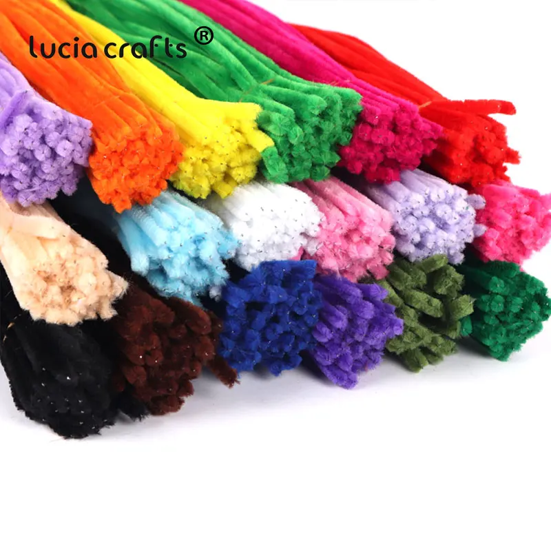 Lucia Crafts 50/100 шт стебли синели очистители труб детские развивающие игрушки