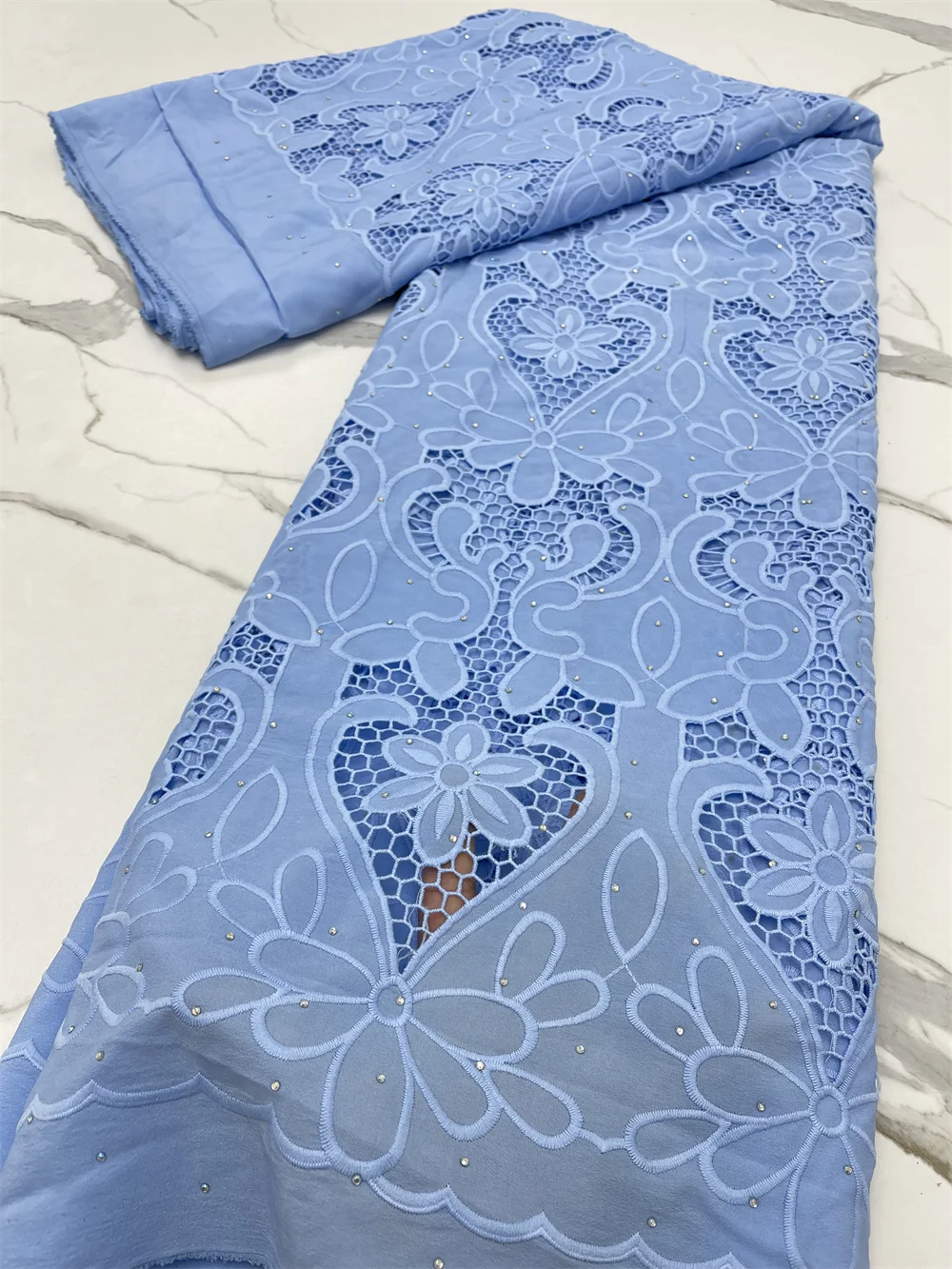 

NI.AI Soft Chiffon Embroidery Guipure Cord Lace Fabric 2021 High Quality African Lace Fabric French Lace For Wedding Party 4172B