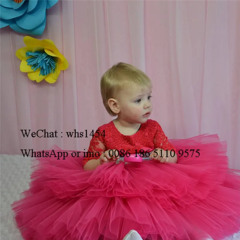 Пышное Тюлевое бальное платье Mbcullyd для девочек с цветочным рисунком 2020 коротким