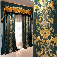 custom living room bedroom ready made curtain chenille curtain shade embroidered curtain cloth light luxury european style