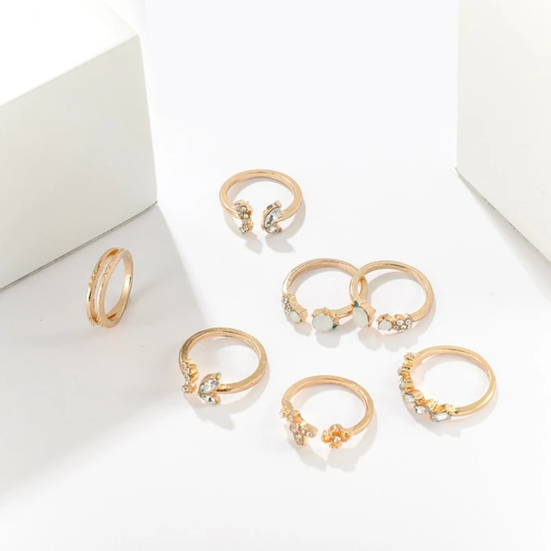 7 шт./компл. для женщин Бабочка Луна Звезды с цветочным рисунком в стиле Бохо