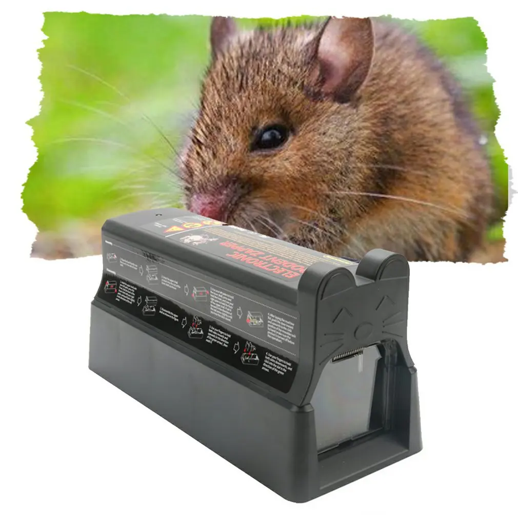 

Black Electronic Mouse Mice Rat Zapper Rodent Trap Killer Controllor Mousetrap Killer for rats squirrels mice
