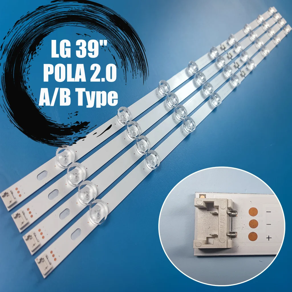 

New Original Kit 8 LED Backlight Bars for LG 39ln5300 39ln5400 Hc390dun-vcfp1-21xx Innotek Pola2.039 "A / B Pola2.039
