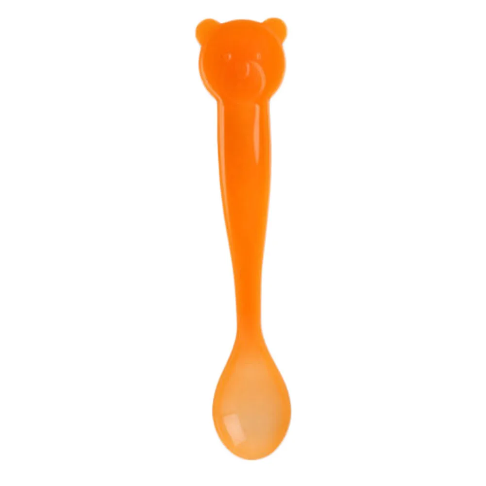 Cuchara con sensor de temperatura para ni&ntilde;os y ni&ntilde;as, cucharilla de silicona para alimentaci&oacute;n de beb&eacute;, juego de cuidado de beb&eacute;, cuchara de alimentaci&oacute;n, 3 colores-3