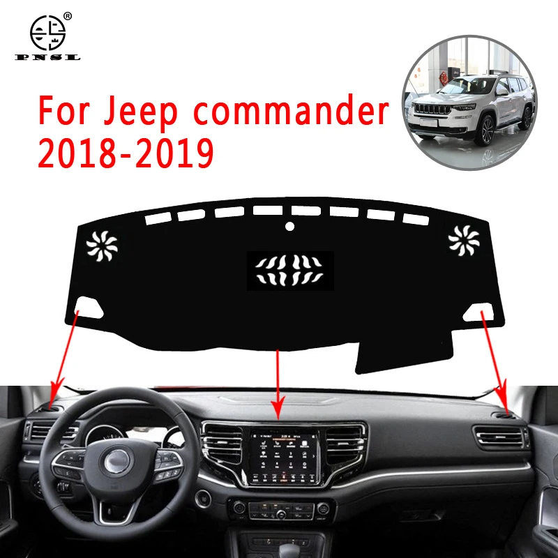 Крышка приборной панели автомобиля PNSL коврик для jeep commander 2018-2019 защита от солнца