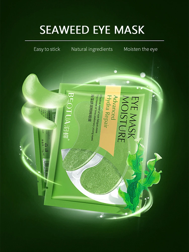 

Gold Moisturizing Eye Mask Patch Seaweed Collagen Anti-Wrinkle Anti Aging Remove Dark Circles Eye Care 3 Option Dropshiop