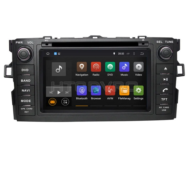 YMODVHT 7 дюймов 4G Восьмиядерный Android 9 0 1 Автомобильный DVD плеер для Toyota Auris/Corolla
