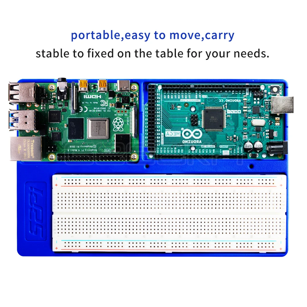 Держатель платформы для экспериментов GeeekPi ABS макетная плата Raspberry Pi 4 B / 3B + 2B Zero/W