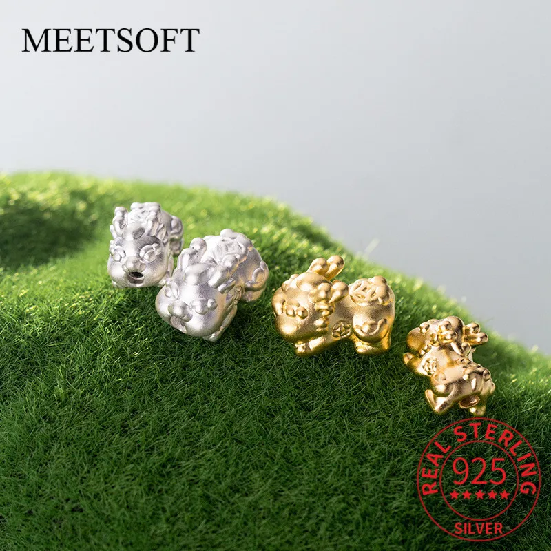 MEETSOFT романтическое изделие из стерлингового серебра S999, 12-18 мм, аксессуар ручной работы для самостоятельного изготовления ювелирных изделий