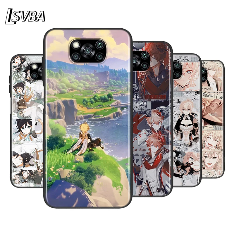 

Funda Genshin Impacts Game For XiaoMi Poco X2 X3 NFC M2 M3 F1 F2 C3 Pro Mi Mix 3 Play A3 A2 A1 CC9E CC9 6X 5 6 Lite Phone Case