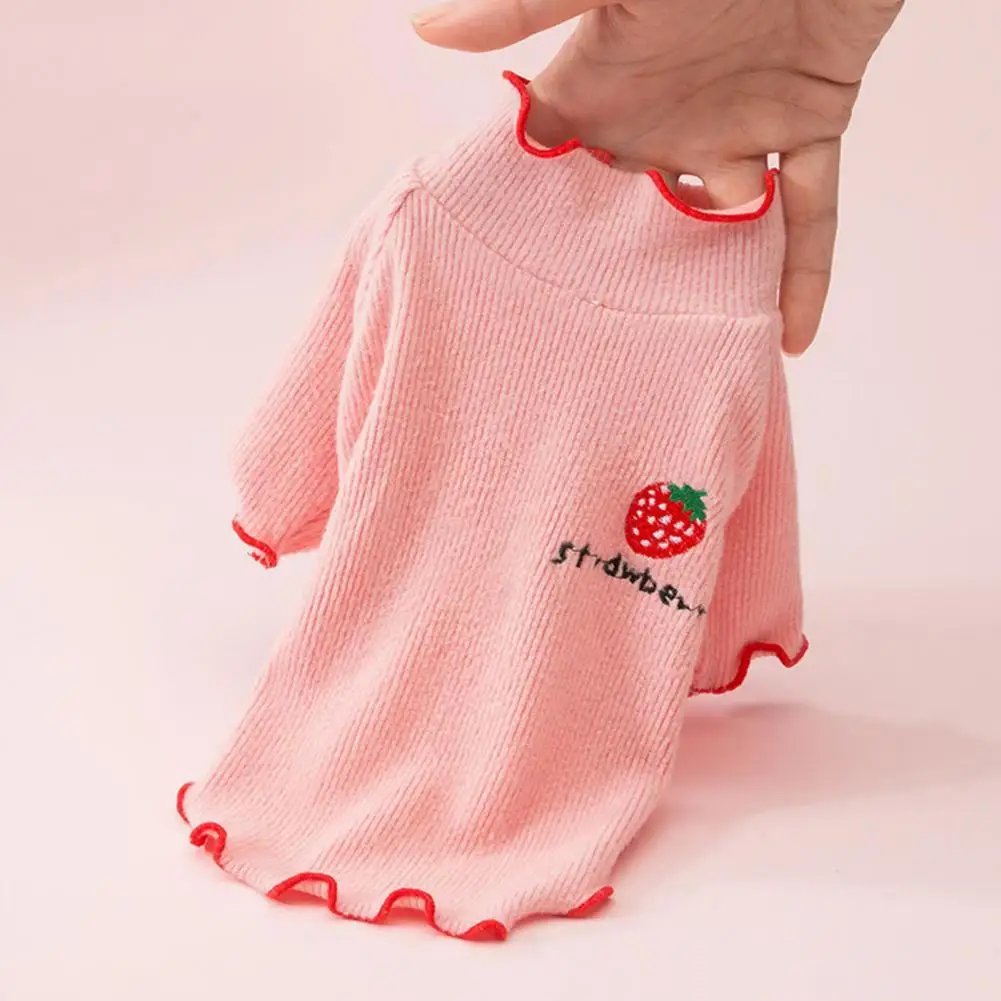 

Knitted Vest Half-high Collar Breathable Pet Cloth Two-legged Pet Vest