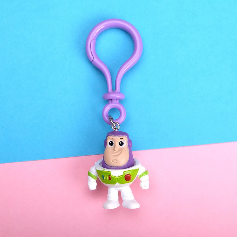Disney Cute Movie Toy Story 4 Woody Buzz Lightyear PVC Action Figure Keychain Jessie KeyRing Toys for Children Gift | Украшения и