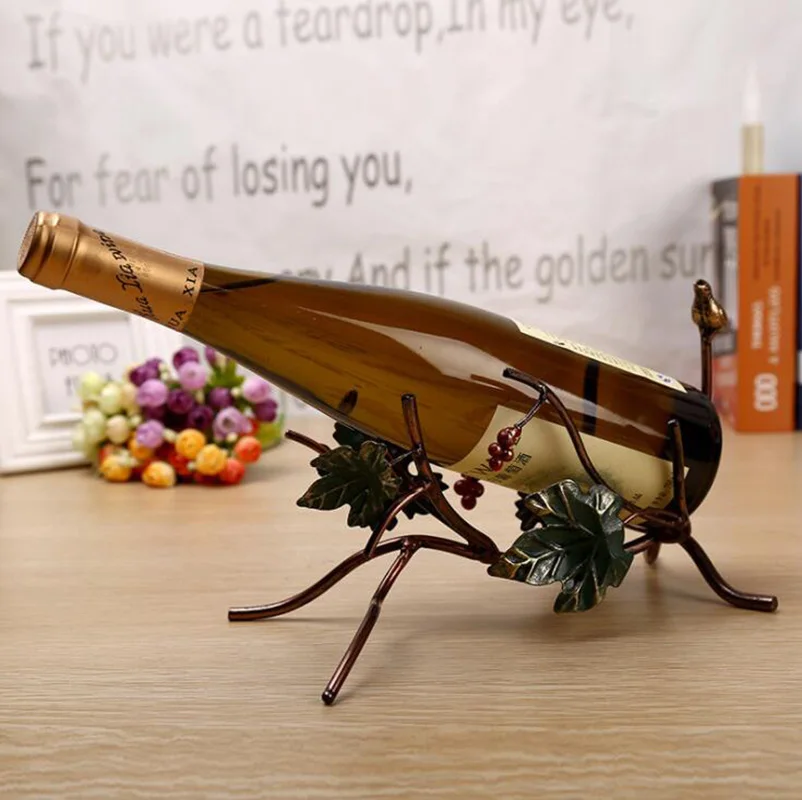 Аксессуары для украшения гостиной в европейском стиле подставка вина держатель