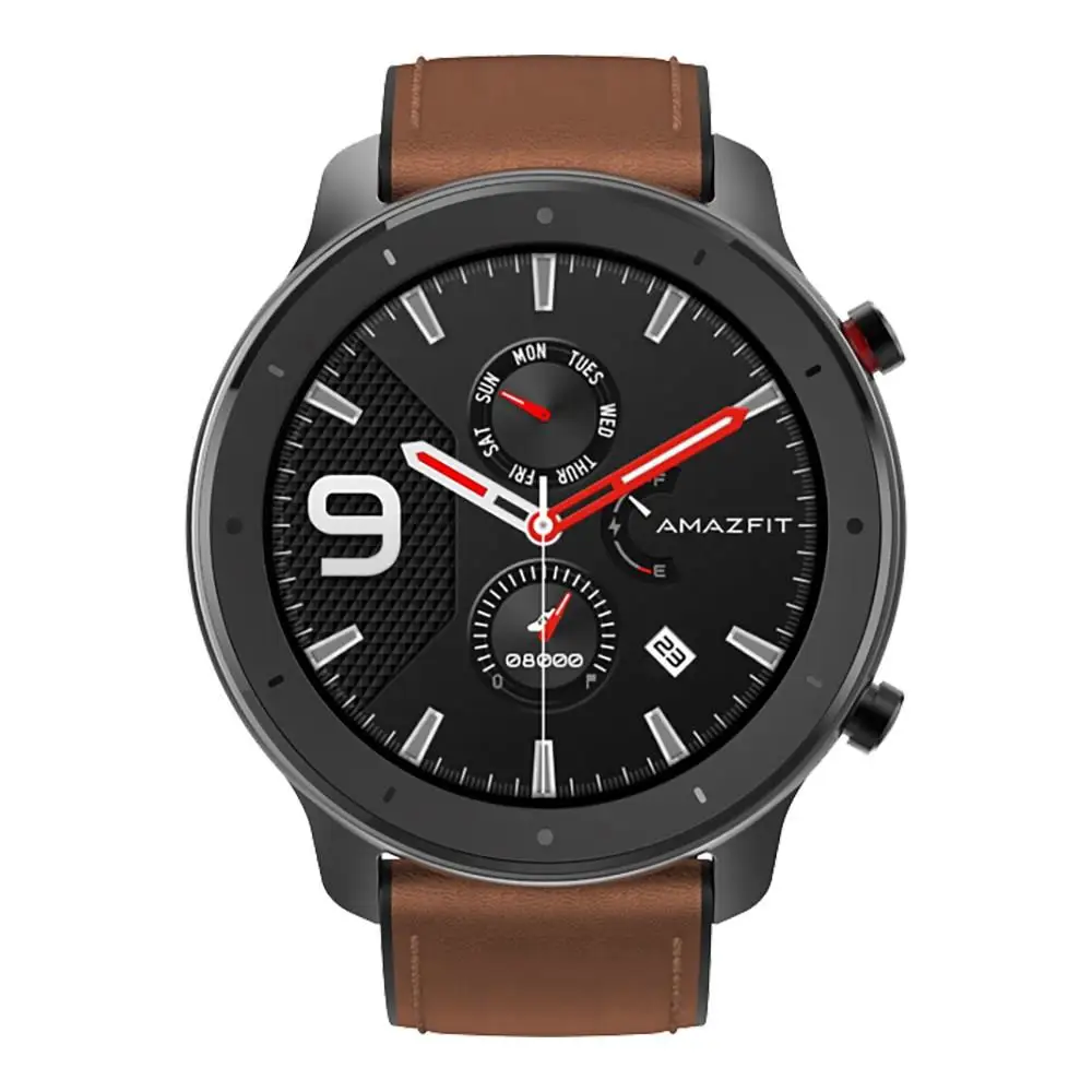 Huami Смарт-часы Amazfit GTR 42 мм amoled Huami Gtr 5ATM водонепроницаемые Смарт-часы 24 дня батарея AMOLED экран 12 спортивных режимов