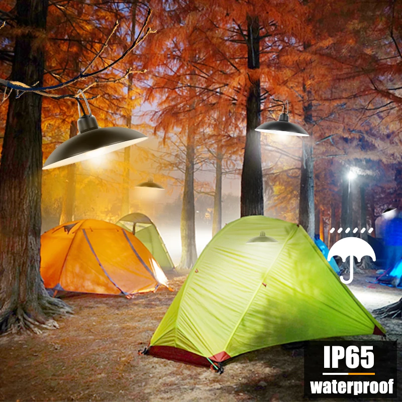 

Solar Shed Lights Outdoor Indoor 16 LED Solar Pendant Light Lamp For Camping Waterproof Lighting For Garden Yard Decoration