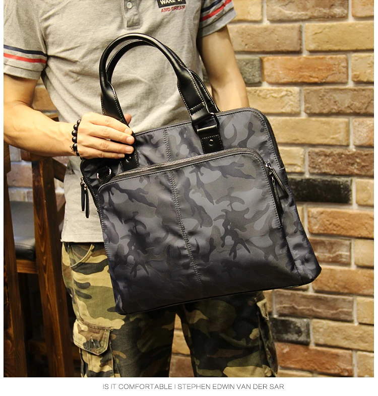 

Fashion Casual Briefcase Laptop Shoulder Messenger Sholder Portable High Capacity Canvas Briefcase Sac Homme Bag for Men DB60BA
