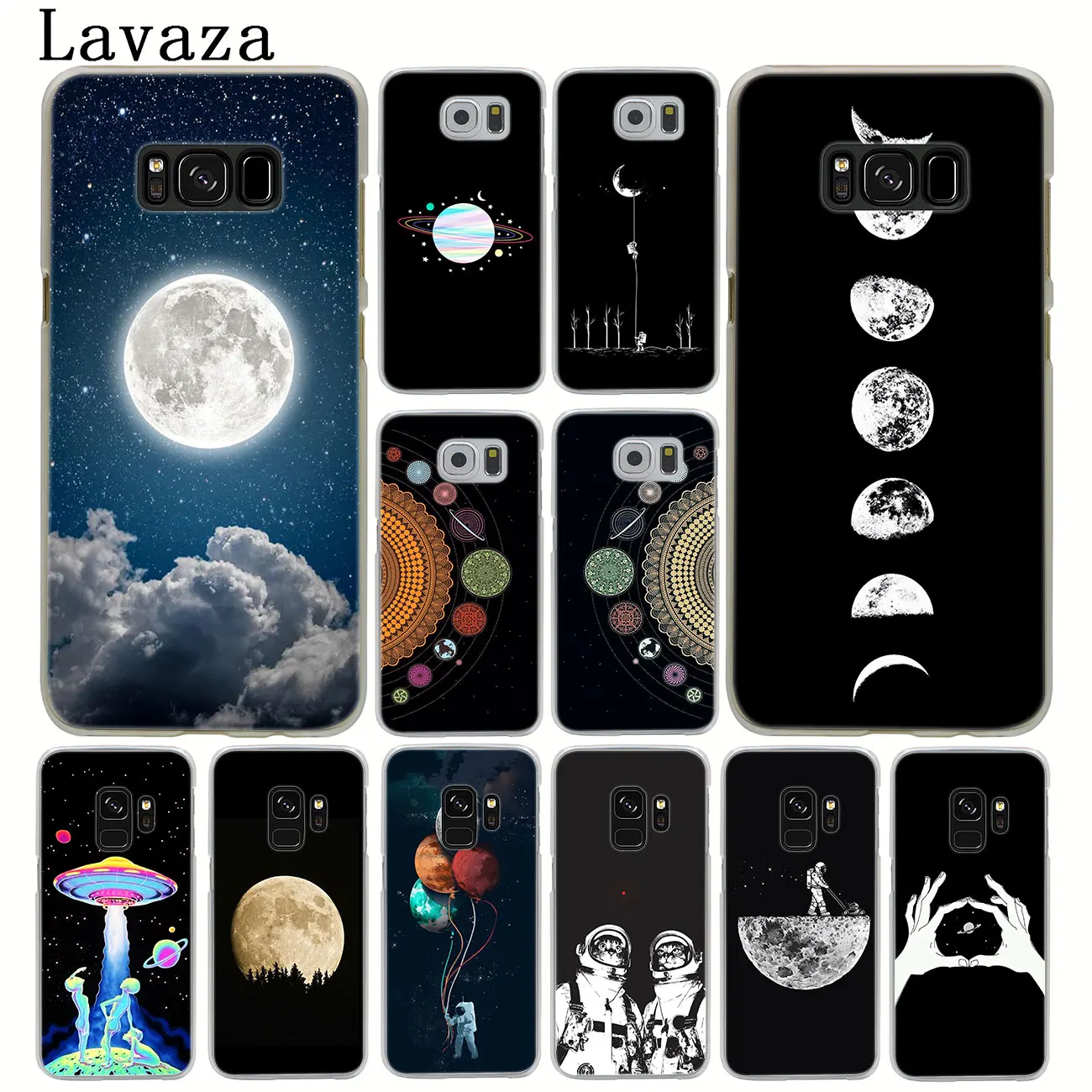 Чехол для телефона Lavaza Space Love Moon Astronaut Cat Samsung Galaxy S20 Ultra S10 Lite S10E S6 S7 Edge S8 S9 Plus A51 A71 A81 A91