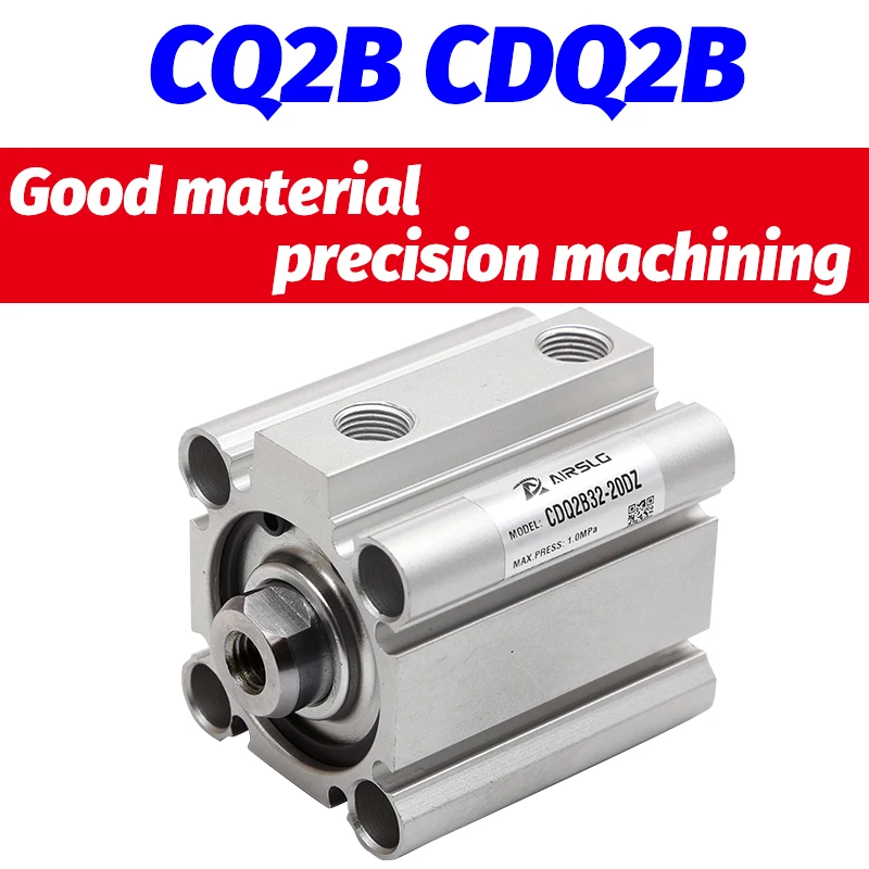 CDQ2B32-20DZ Compact Cylinder Double Acting Single Rod CQ2B32-75DZ With auto switch stroke 5-100mm CQ2A32-30DCZ CDQ2A32-50DZ-M9B |