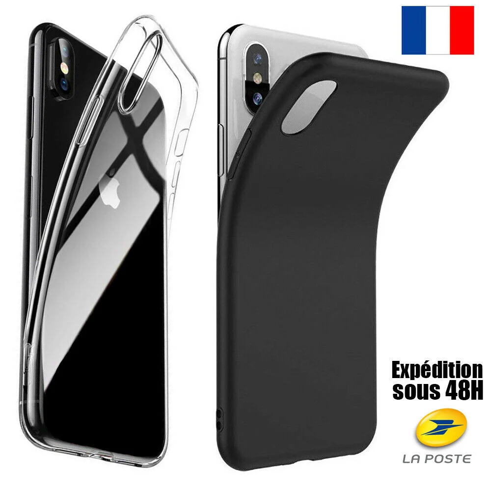 

COQUE HOUSSE SILICONE FOR IPHONE 6 7 8 XR MAX XS 11 PRO 12 Mini PROTECTION ANTICHOC
