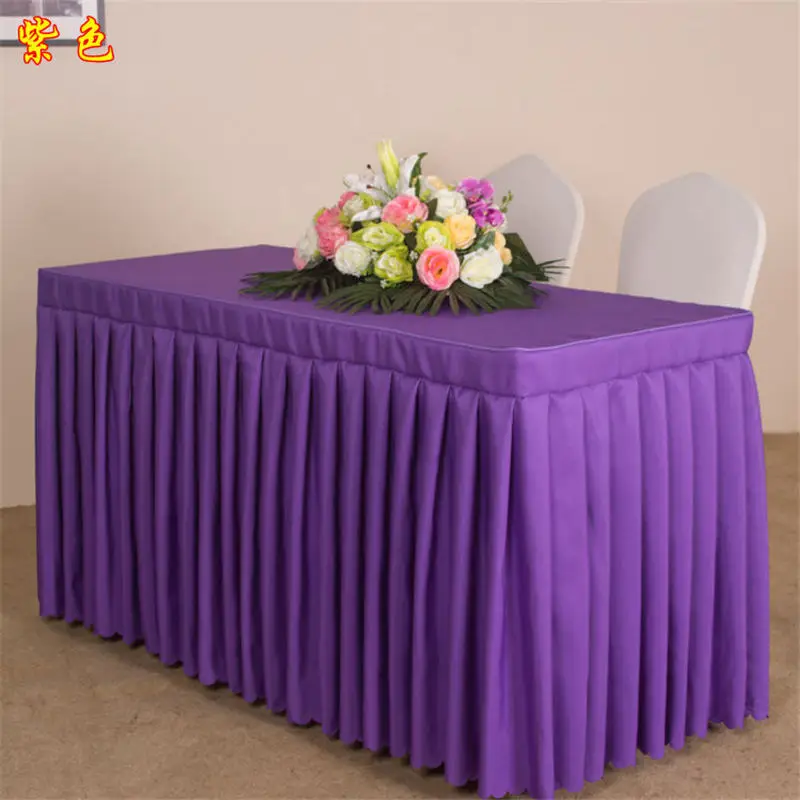 Скатерть из 100% полиэстера овальная прямоугольная плиссированная для свадьбы