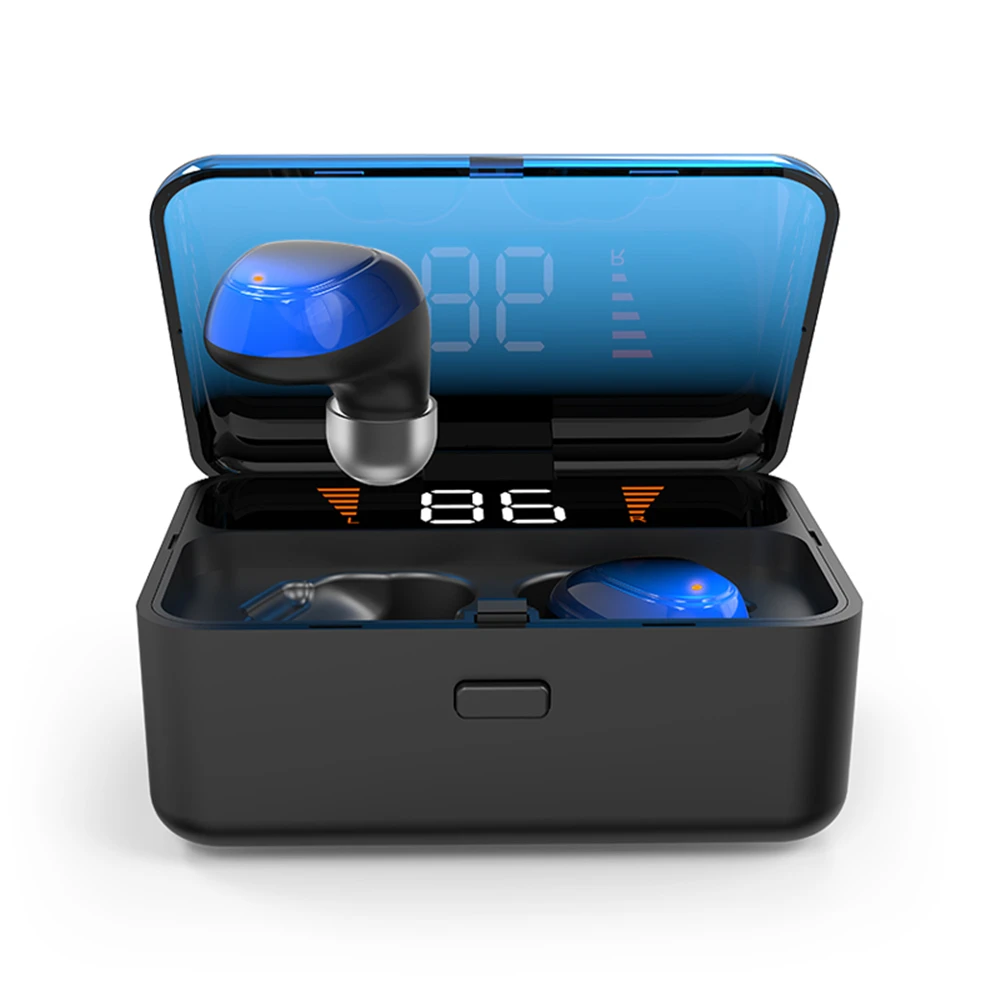 

Bluetooth Earphones 5.0 TWS Mini Wireless Headset Power Display Earphone with charging box Sports Earbuds Gaming