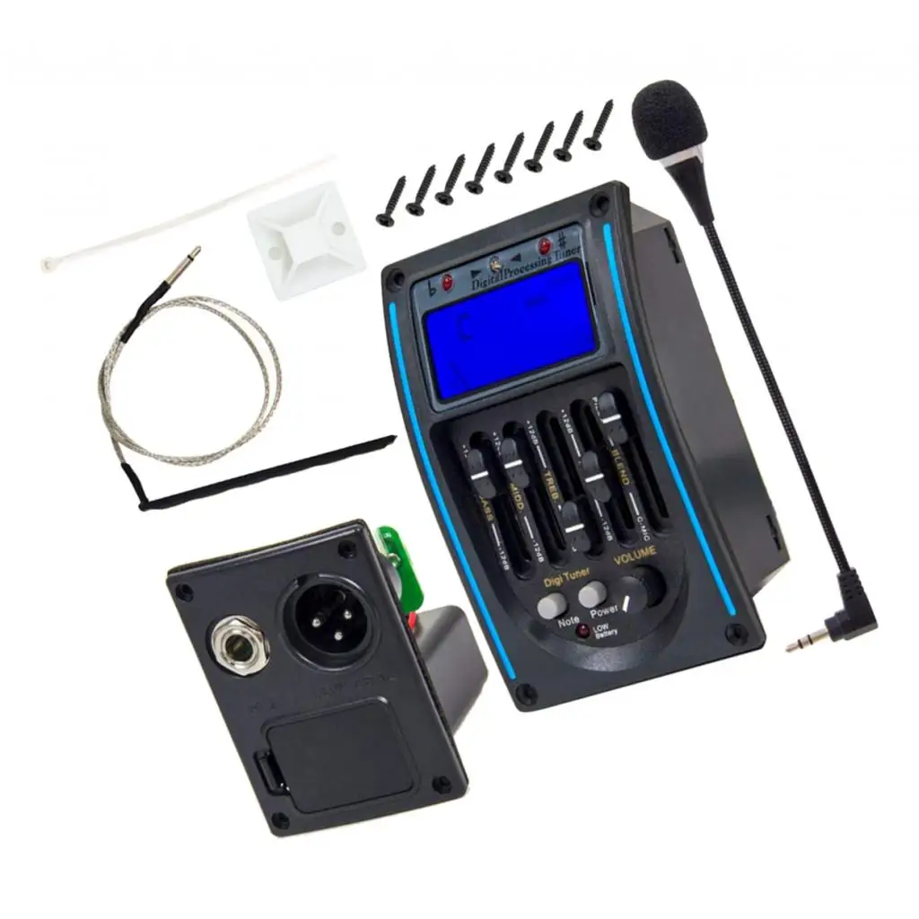 Эквалайзер звукосниматель акустической гитары система предварительного