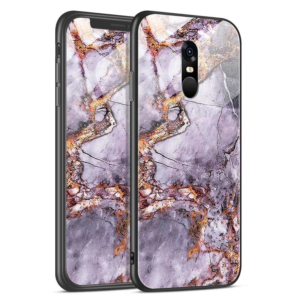 W328 Для Xiaomi Redmi Note 4/4X роскошный чехол из закаленного стекла для Remi Note 4 Pro CN Version/4 Gobal Version Fashion Soft Edge Shell - Цвет: W328