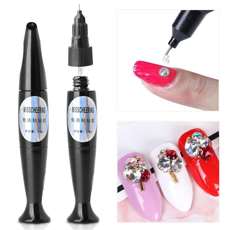 Многофункциональная ручка для клей ногтей 10 мл акриловая УФ-щетка двойного