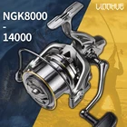 LINNHUE Рыболовная катушка Big NGK8000 9000 10000 12000 14000 спиннинговая катушка Drag 20 кг катушка Powerfu для соленой и пресной воды