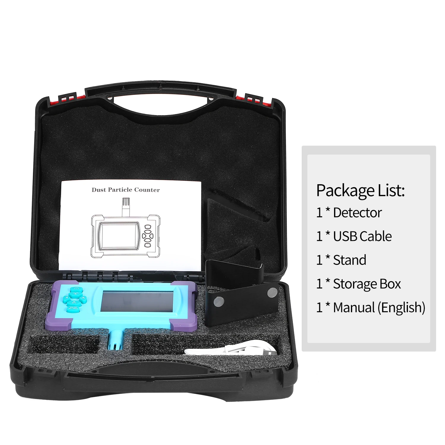 PM1.0/PM2.5/PM10 Home Air Quality Monitor Digital Gas Analyzer Rechargeable Battery Portable High-precision Sensor Detector | Инструменты